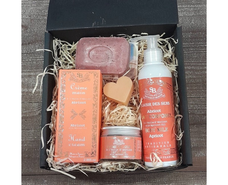 Coffret cadeau huile d'abricot