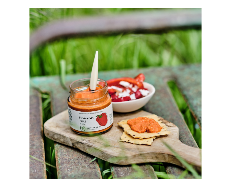 Tartinade Poivron Rôti & Feta Oliviers & Co – Apéritif gourmand