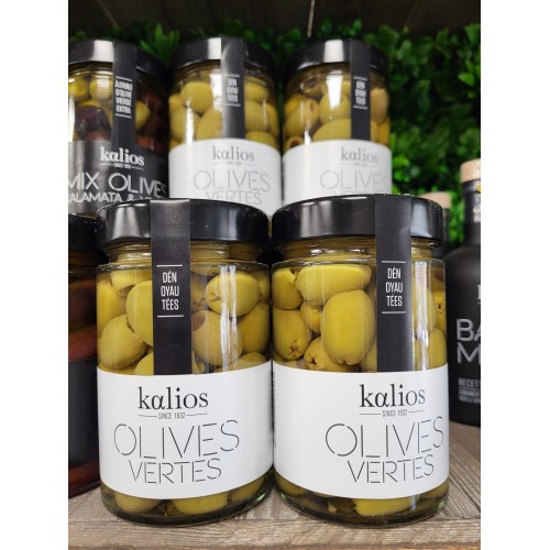 Olives Vertes Dénoyautées Kalios – Saveurs méditerranéennes