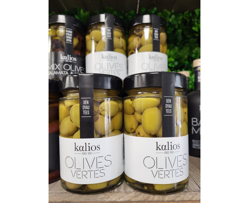 Olives Vertes Dénoyautées Kalios – Saveurs méditerranéennes