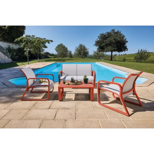 Table basse Quenza II Terra Cotta – Design chaleureux et moderne