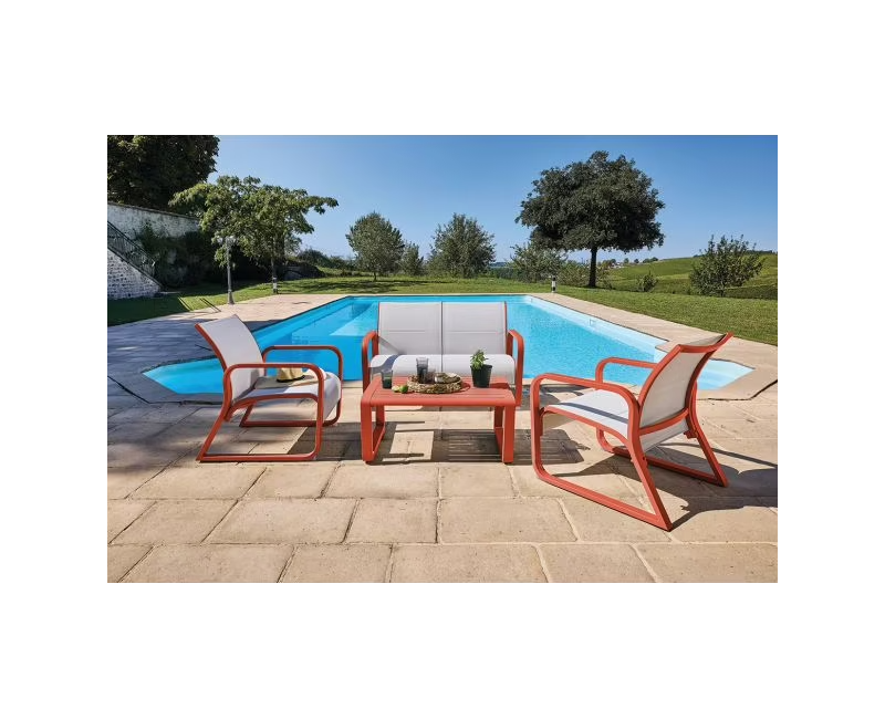 Table basse Quenza II Terra Cotta – Design chaleureux et moderne