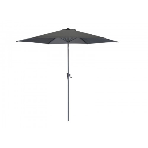Parasol aluminium gris inclinable 300 cm