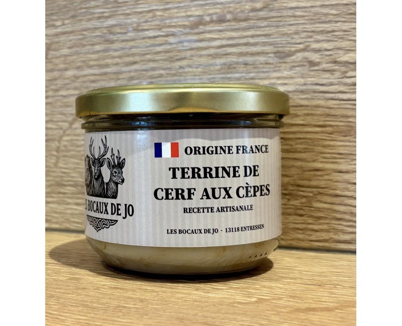 Terrine Cerf aux cèpes