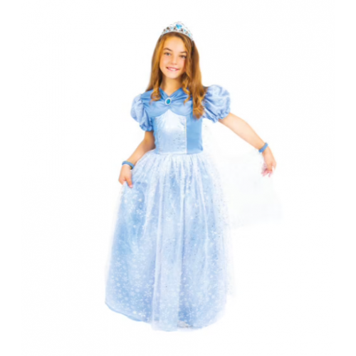 Déguisement de princesse bleu