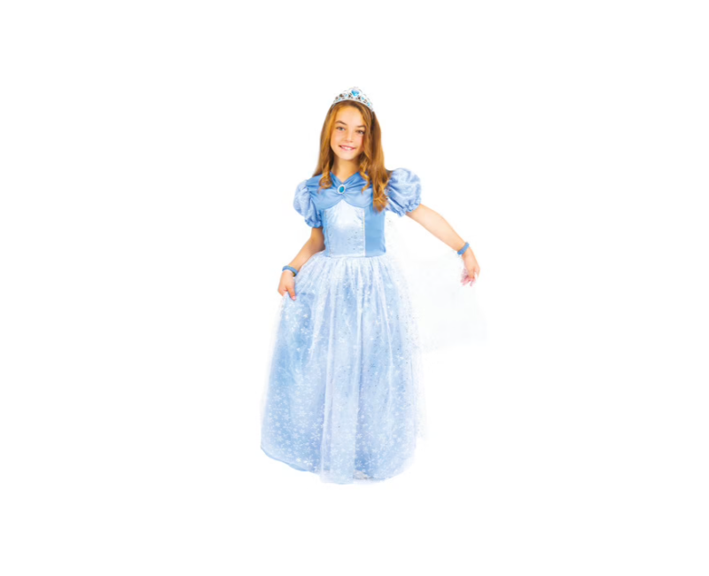 Déguisement de princesse bleu